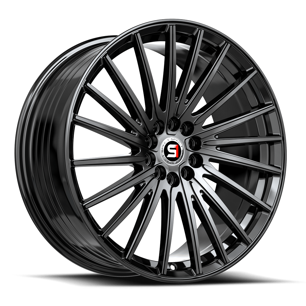 Spec-1 SP-68 Gloss Black 17x7.5 +42 5x114.3|5x105mm 73.1mm - Wheelwiz