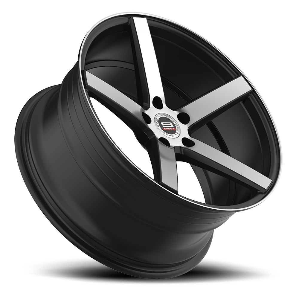 Spec-1 SP-36 Gloss Black Brushed 20x8.5 +38 5x114.3mm 73.1mm - Wheelwiz