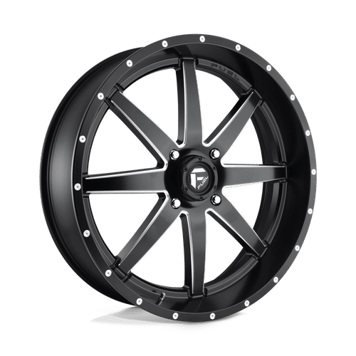 Fuel Offroad D538 MATTE BLACK MILLED 24x7 +13 4x137mm 110.1mm - Wheelwiz
