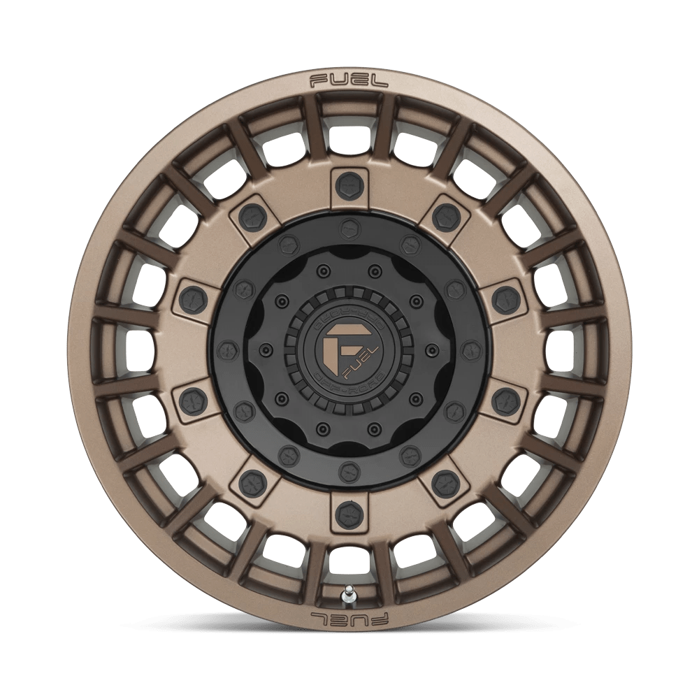 Fuel Offroad D725 MILITIA MATTE BRONZE &amp; BLACK 20x9 +1 5x127|5x114.3mm 78.1mm - Wheelwiz
