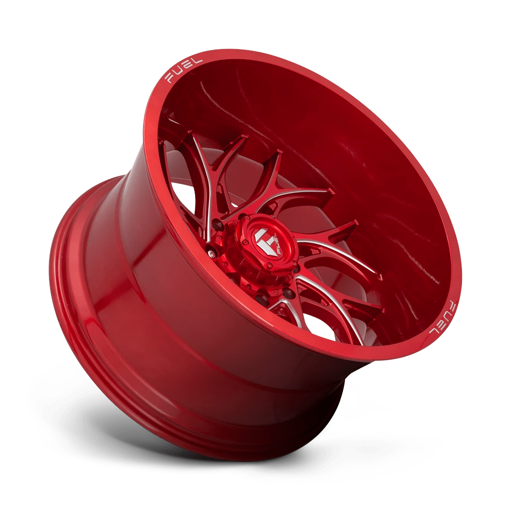 Fuel Offroad D742 RUNNER CANDY RED MILLED 22x10 -18 8x180mm 124.2mm - Wheelwiz