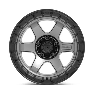 Fuel Offroad D752 BLOCK MATTE GUNMETAL WITH BLACK RING 18x9 +20 6x139.7mm 106.1mm - Wheelwiz