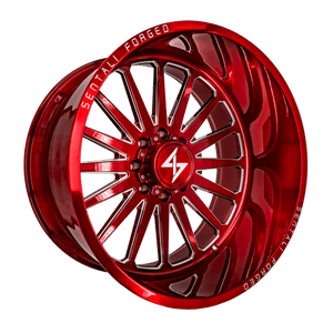 Sentali Forged SF-2 Red Milled 24x16 -99 8x165.1mm 0mm - WheelWiz