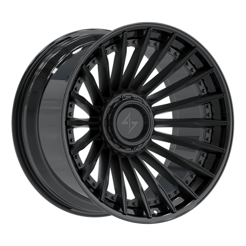 Sentali BFX1 Gloss Black Lip / Matte Black Centre 22x12 -44 8x165.1|8x170mm 125.2mm