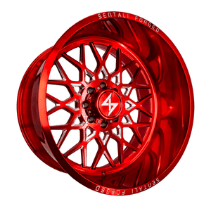 Sentali Forged SF-5 Red Milled 24x16 -99 5x127mm 0mm - WheelWiz