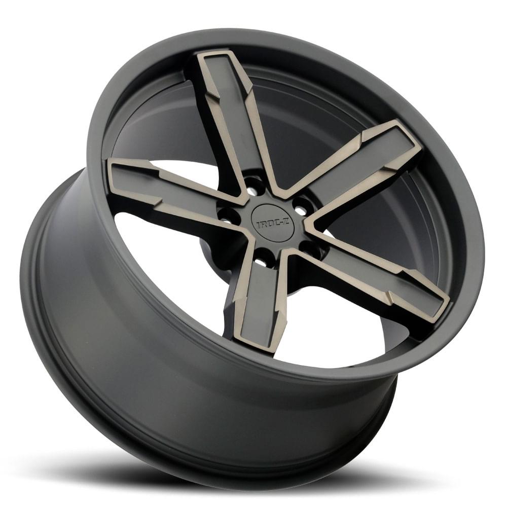 Factory Reproductions Z10 Satin Black Machine Face With Bronze Clear 20x11 +43 5x120.65mm 66.9mm