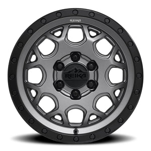 Reika R45 Gunmetal Grey / Satin Black Ring 17x8 +35 6x130mm 84.1mm