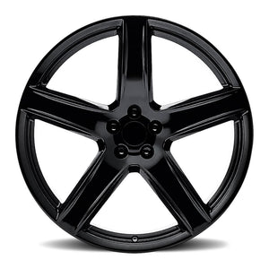 Factory Reproductions FR 77 Gloss Black 22x10 +25.4 5x139.7mm 77.8mm