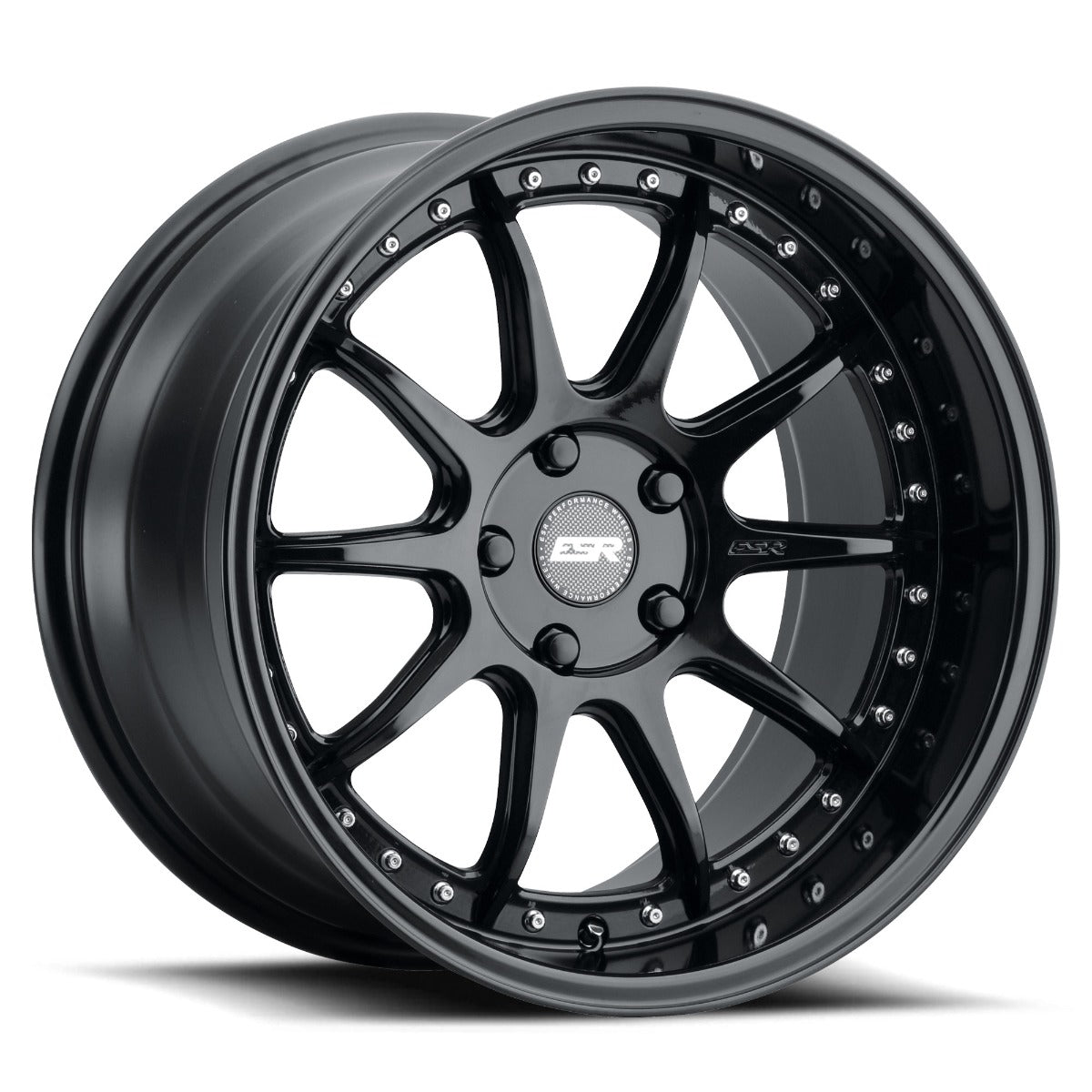 ESR Wheels CS12 GLOSS BLACK 18x8.5 +35 Custommm 72.6mm