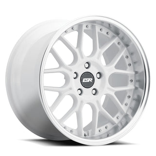 ESR Wheels CS18 GLOSS WHITE MACHINE LIP 19x8.5 0 Custommm 72.6mm
