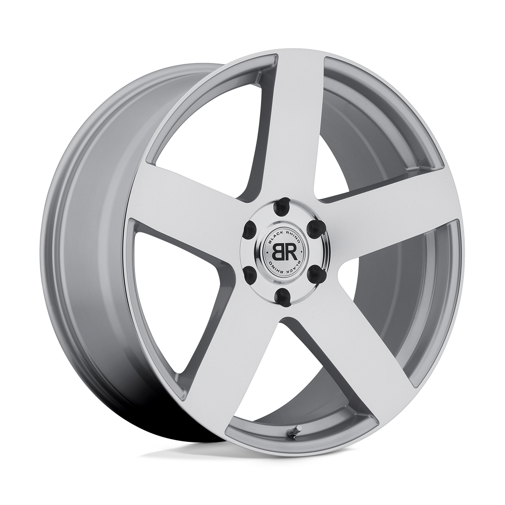 Black Rhino EVEREST Silver W/ Mirror-cut Face 24x10 +35 6x135mm 87.1mm - WheelWiz