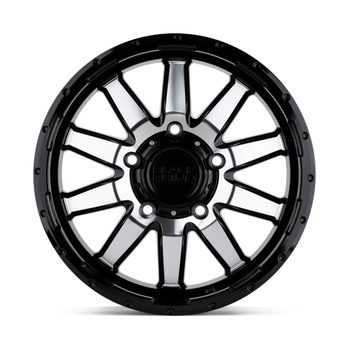 Black Rhino EXCURSION Gloss Black W/ Mirror Face 18x8 +48 5x160mm 65.1mm - Wheelwiz