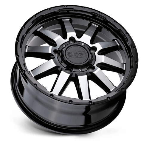 Black Rhino EXCURSION Gloss Black W/ Mirror Face 17x7.5 +35 6x139.7mm 112.1mm - Wheelwiz