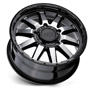 Black Rhino EXCURSION Gloss Black W/ Mirror Face 18x8 +35 6x139.7mm 112.1mm - Wheelwiz