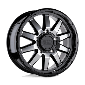 Black Rhino EXCURSION Gloss Black W/ Mirror Face 17x7.5 +45 6x139.7mm 112.1mm - WheelWiz