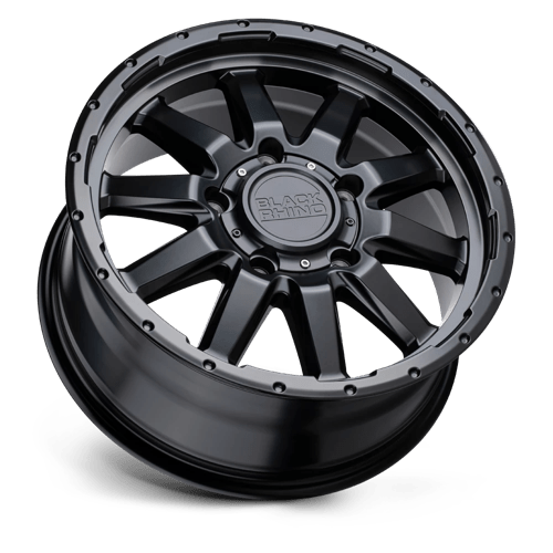 Black Rhino EXCURSION Matte Black 18x8 +48 6x139.7mm 112.1mm - Wheelwiz