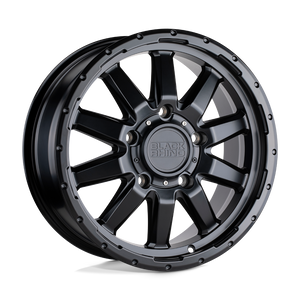 Black Rhino EXCURSION Matte Black 16x7.5 +45 6x139.7mm 112.1mm - WheelWiz