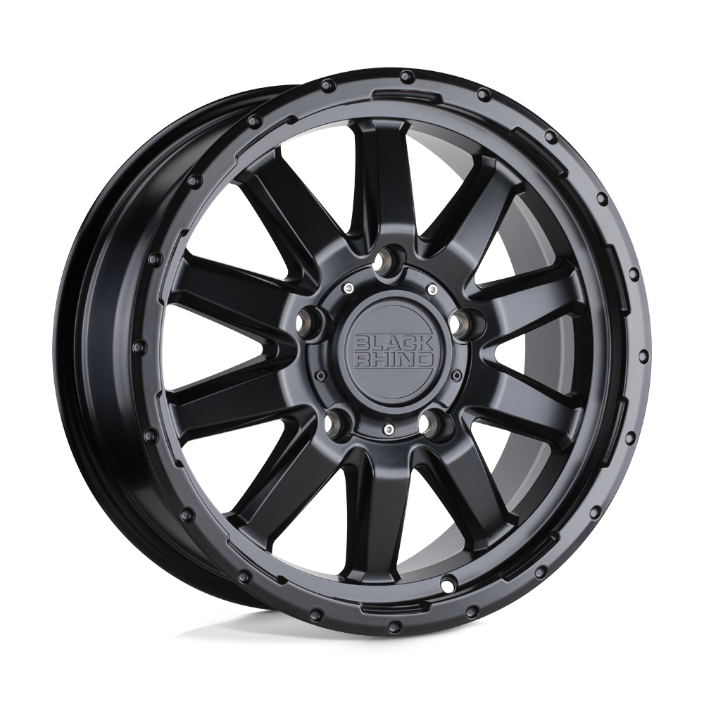 Black Rhino EXCURSION Matte Black 17x7.5 +45 5x160mm 65.1mm - WheelWiz