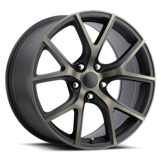 Factory Reproductions FR 75 Satin Black Machine Face With Bronze Clear 20x10 +50 5x127mm 71.5mm