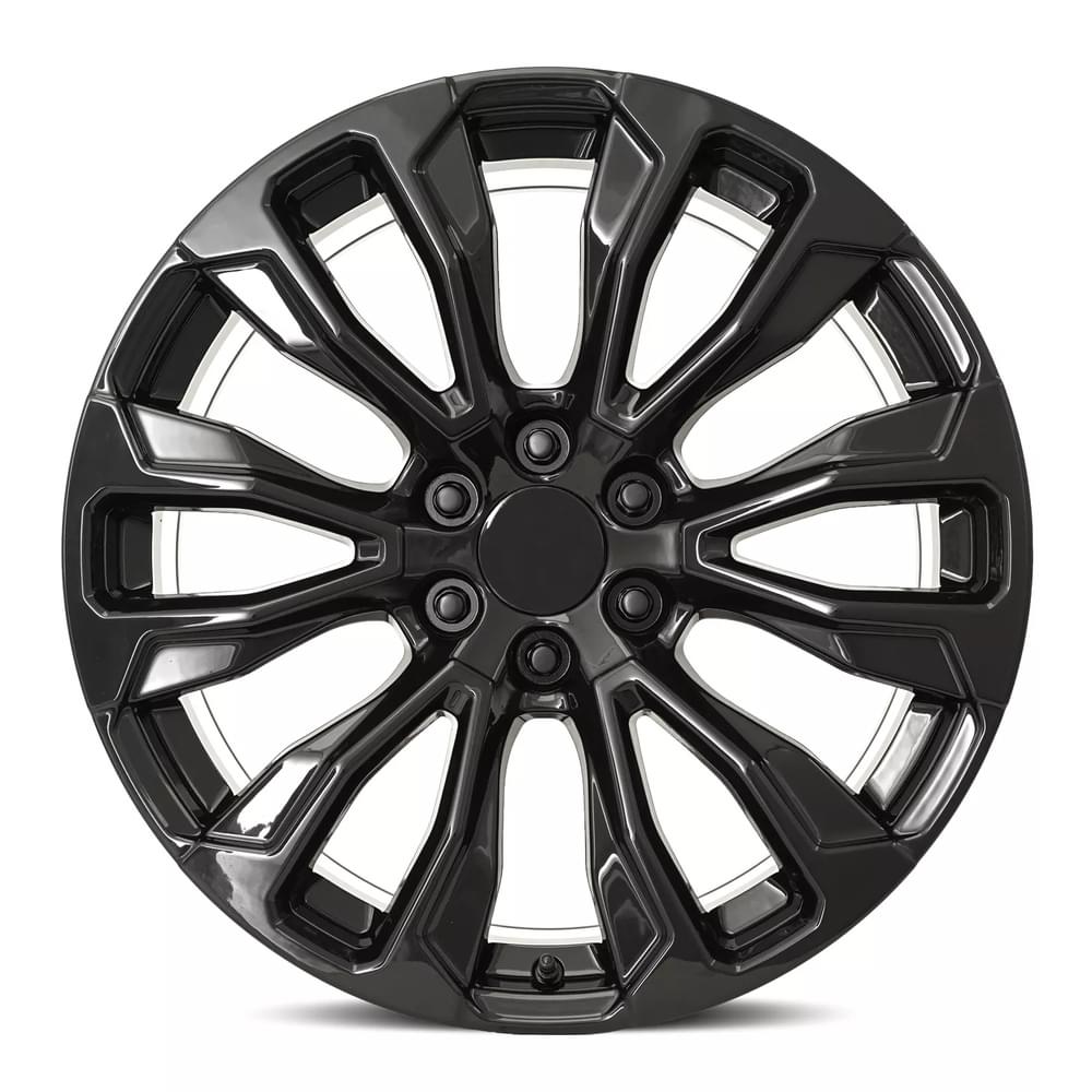 Factory Reproductions FR 203 Gloss Black 22x9 +28 6x139.7mm 78.1mm