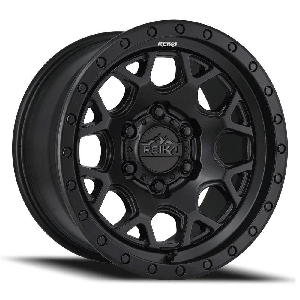 Reika R45 Satin Black 17x8.5 +18 6x114.3mm 66.1mm