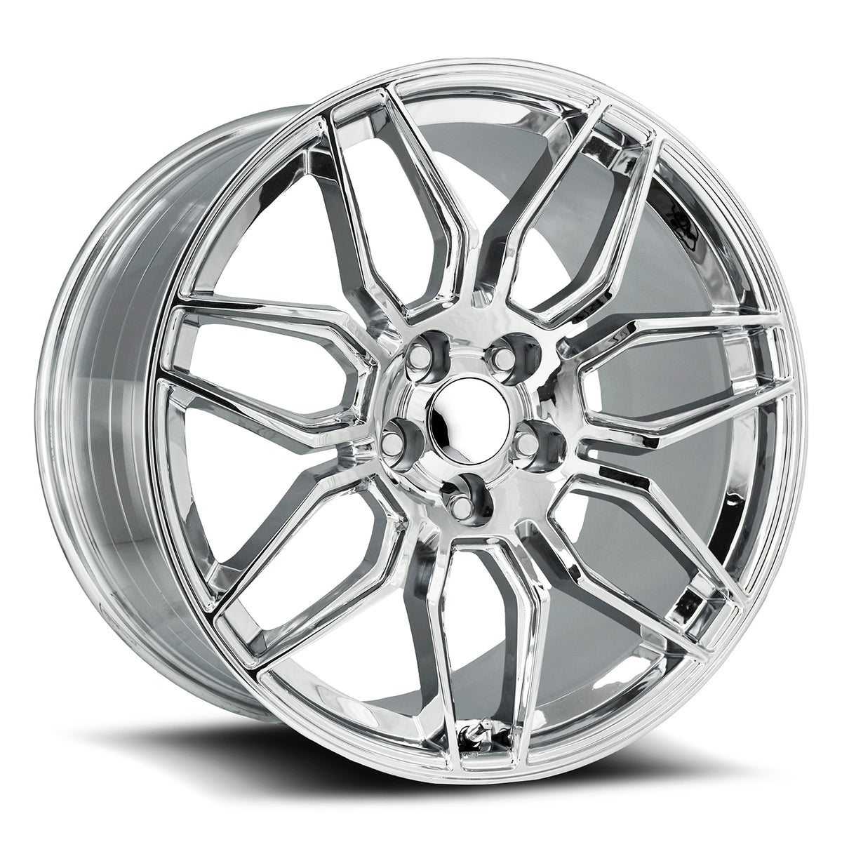 Factory Reproductions FR 401 Chrome 20x12 +59 5x120.65mm 70.3mm