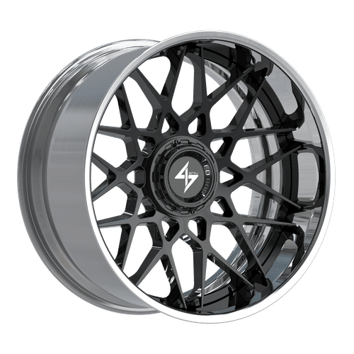 Sentali BFX5 Polished Lip / Gloss Black Centre 22x10 -24 8x165.1|8x180mm 125.2mm