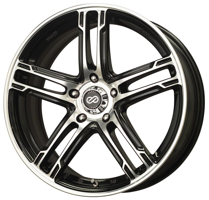 Enkei FD-05 Black Mach 17x7 +50 5x112mm 72.6mm - WheelWiz