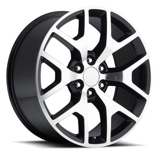 Factory Reproductions FR 44 Gloss Black Machine Face 22x9 +31 6x139.7mm 78.1mm