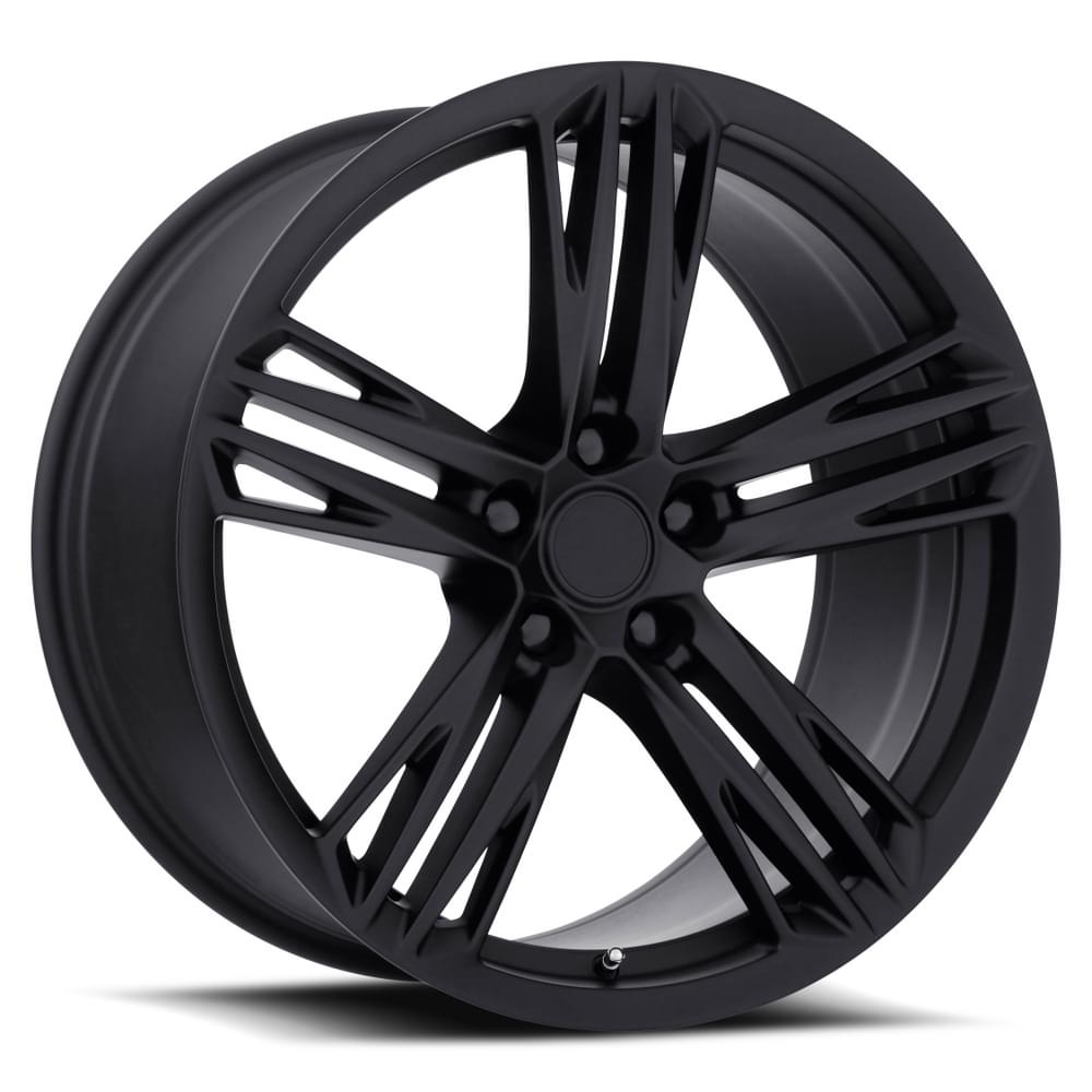 Factory Reproductions FR 35F Satin Black 20x9 +27 5x120mm 66.9mm