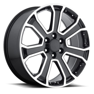 Factory Reproductions FR 49 Gloss Black Machine Face 22x9 +31 6x139.7mm 78.1mm