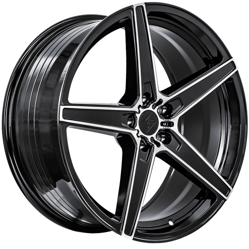 Sentali Street SS4 Gloss Black Machined 20x9 +25 5x114.3mm 73.1mm