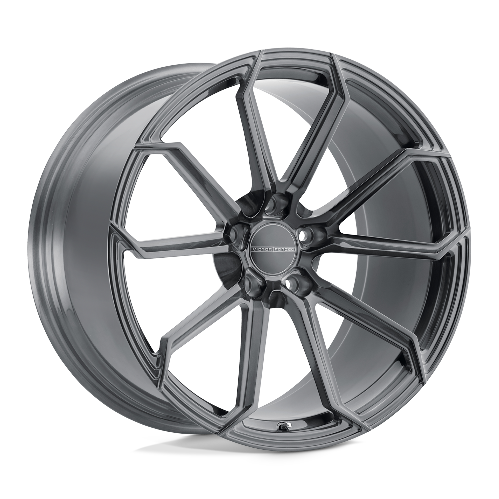 Victor Equipment FOX FORGED Brushed Gunmetal 19x8.5 +45 5x130mm 71.5mm - WheelWiz