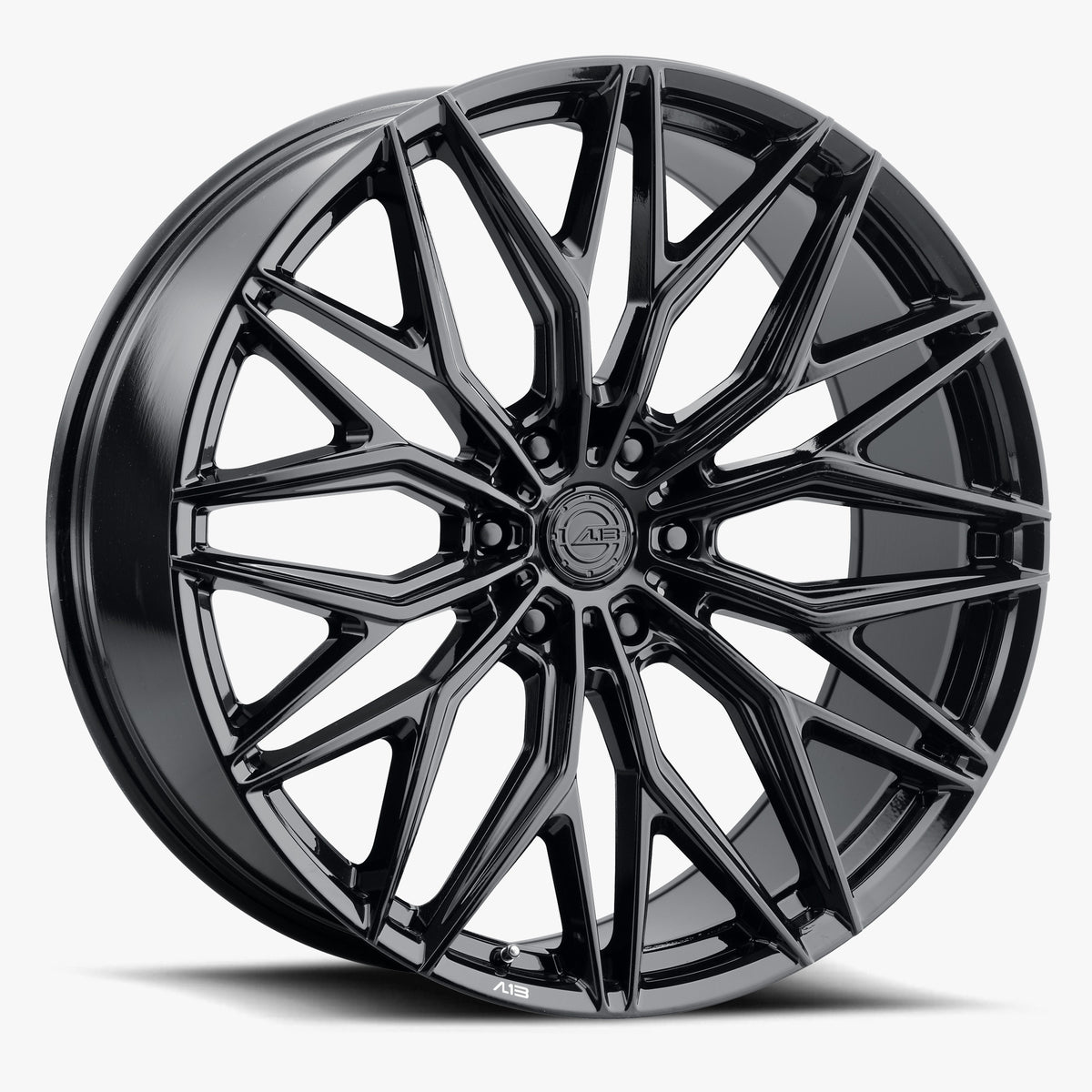 AL13 FR86 GLOSS BLACK 22x10 -18 6x139.7mm 72.6mm - Wheelwiz