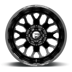 Fuel Offroad DE19 FF19D Gloss Black Milled 20x10 -24 8x180mm 124.2mm