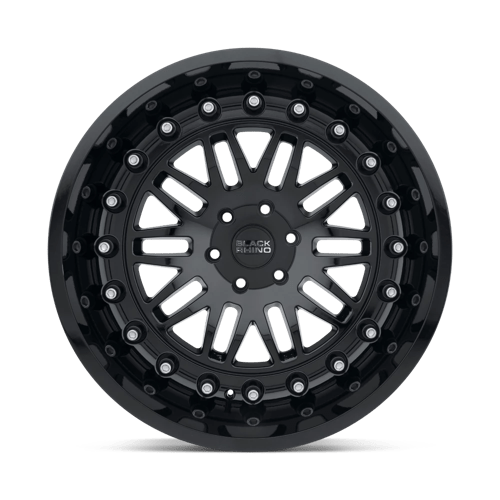 Black Rhino FURY Gloss Black 17x9.5 -18 6x139.7mm 112.1mm - Wheelwiz