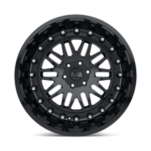 Black Rhino FURY Gloss Black 17x9.5 -18 5x127mm 71.5mm - Wheelwiz