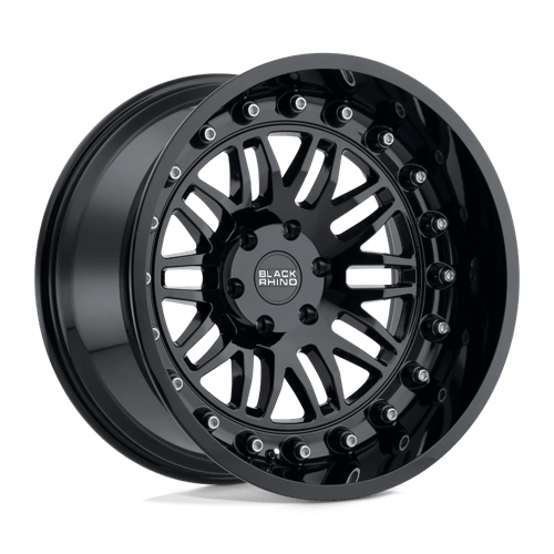 Black Rhino FURY Gloss Black 20x11.5 -44 6x139.7mm 112.1mm - Wheelwiz
