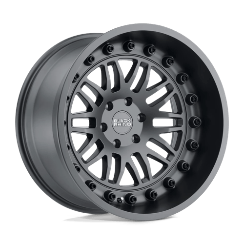 Black Rhino FURY Matte Gunmetal 22x11.5 -44 5x127mm 71.5mm - WheelWiz