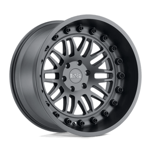 Black Rhino FURY Matte Gunmetal 22x11.5 -44 5x127mm 71.5mm - WheelWiz