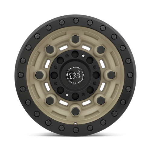 Black Rhino GARRISON BEADLOCK Desert W/ Matte Black Ring 17x8.5 -32 5x127mm 71.5mm - Wheelwiz