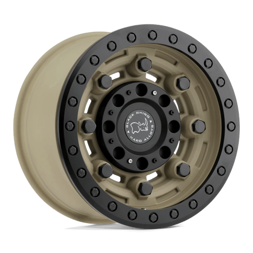 Black Rhino GARRISON BEADLOCK Desert W/ Matte Black Ring 17x8.5 -32 5x127mm 71.5mm - Wheelwiz