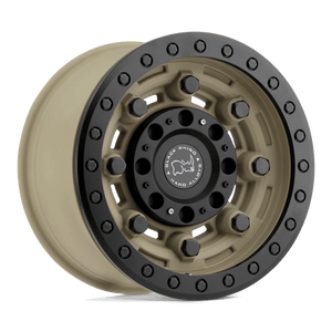 Black Rhino GARRISON BEADLOCK Desert W/ Matte Black Ring 17x8.5 0 6x139.7mm 112.1mm - Wheelwiz