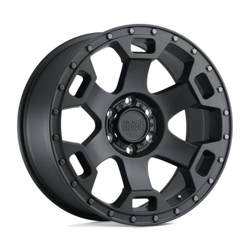 Black Rhino GAUNTLET Semi Gloss Black W/ Gunmetal Bolts 17x8.5 -18 6x139.7mm 112.1mm - WheelWiz