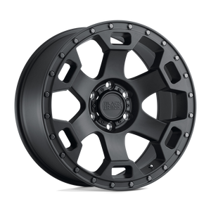 Black Rhino GAUNTLET Semi Gloss Black W/ Gunmetal Bolts 17x8.5 0 6x114.3mm 76.1mm - WheelWiz