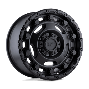 Black Rhino GLACIER Matte Black 16x8 +45 5x160mm 65.1mm - Wheelwiz
