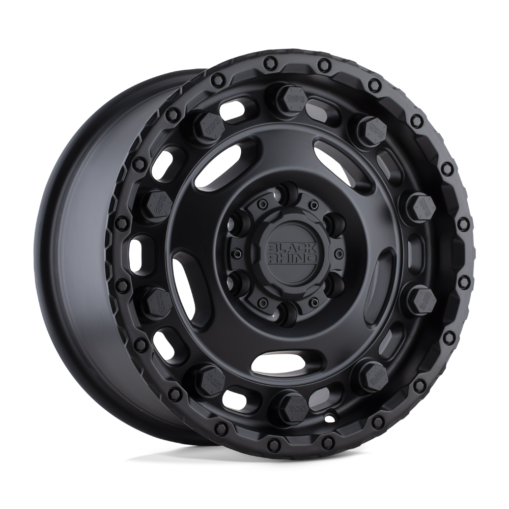 Black Rhino GLACIER Matte Black 16x8 +35 6x139.7mm 112.1mm - WheelWiz