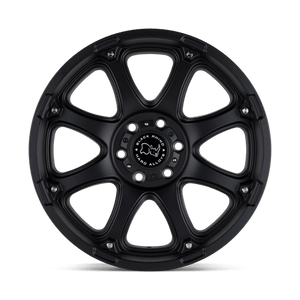 Black Rhino GLAMIS Matte Black 17x9 +12 6x139.7mm 112.1mm - Wheelwiz