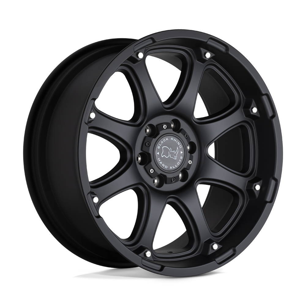 Black Rhino GLAMIS Matte Black 20x12 -44 8x180mm 125.1mm - WheelWiz