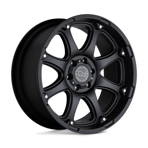Black Rhino GLAMIS Matte Black 22x14 -74 8x165.1mm 122.4mm - WheelWiz